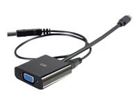 C2G 8in Mini DisplayPort Male to VGA + Audio Female Active Adapter Converter - Black - videokonverterare - svart 84683