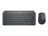 Logitech MX Keys Mini Combo for Business - sats med tangentbord och mus - AZERTY - fransk - grafit Inmatningsenhet 920-011055