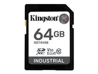 Kingston Industrial - flash-minneskort - 64 GB - mikroSDXC UHS-I SDIT/64GB