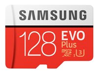 Samsung EVO Plus MB-MC128G - flash-minneskort - 128 GB - mikroSDXC UHS-I MB-MC128GA/EU