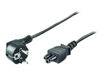 MicroConnect - strömkabel - IEC 60320 C5 till CEE 7/7 - 1 m PE010810