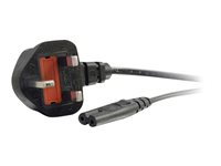 C2G Non-Polarised Power Cord - strömkabel - power IEC 60320 C7 till BS 1363 - 1 m 80611