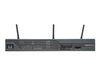 Cisco 881 Fast Ethernet Security Router supporting EVDO/1xRTT - router - WWAN - skrivbordsmodell C881G-S-K9
