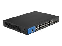 Linksys LGS328C - switch - 24 portar - smart - rackmonterbar - TAA-kompatibel LGS328C-EU