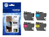 Brother LC422 Value Pack - 4-pack - svart, gul, cyan, magenta - original - bläckpatron LC422VAL