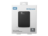 WD Elements Portable WDBUZG0010BBK - hårddisk - 1 TB - USB 3.0 WDBUZG0010BBK-EESN