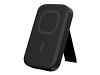 [U] Portable Battery (4000mAH) Pack w/KS for iPhones 12,13,14- Black strömförsörjningsbank - with kickstand - Li-Ion - 24 pin USB-C - 18 Watt 1B4084314040