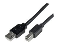 StarTech.com 20m / 65 ft Active USB 2.0 A to B Cable - Long 20 m USB Cable - 20m USB Printer Cable - 1x USB A (M), 1x USB B (M) - Black (USB2HAB65AC) - USB-kabel - USB typ B till USB - 20 m USB2HAB65AC