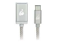 IOGEAR Charge & Sync - USB typ C-adapter - USB typ A till 24 pin USB-C - 10 cm G2LU3CAF10-SIL