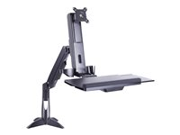 Multibrackets M Flex Desk Workstation monteringssats - för LCD-skärm/tangentbord/mus - svart 7350073734634