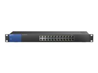 Linksys Business LGS124 - switch - 24 portar - ohanterad - rackmonterbar LGS124-UK