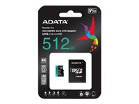 ADATA Premier Pro V30S - flash-minneskort - 512 GB - mikroSDXC UHS-I AUSDX512GUI3V30SA2-RA1