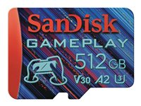 SanDisk GamePlay - flash-minneskort - 512 GB - mikroSDXC UHS-I SDSQXAV-512G-GN6XN