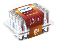 Philips Power Alkaline LR03P24P batteri - 24 x AAA / LR03 - alkaliskt LR03P24P/10