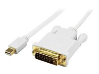 StarTech.com 6 foot Mini DisplayPort to DVI Active Adapter Converter Cable - 6 ft (1.8m) Active mDP to DVI M/M Cable - 1920x1200 - White (MDP2DVIMM6WS) - DisplayPort-kabel - 1.8 m MDP2DVIMM6WS