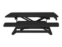 Bakker Elkhuizen Adjustable Sit-Stand Desk Riser 2 ställ - för LCD-skärm/tangentbord/mus - svart BNEASSDR2B