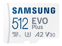 Samsung EVO Plus MB-MC512KA - flash-minneskort - 512 GB - mikroSDXC UHS-I MB-MC512KA/EU