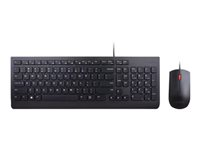 Lenovo Essential Wired Combo - sats med tangentbord och mus - brittisk Inmatningsenhet 4X30L79921