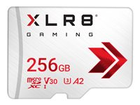 PNY XLR8 - flash-minneskort - 256 GB - mikroSDXC UHS-I P-SDU256V32100XR-GE