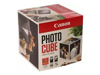 Canon Photo Cube Creative Pack - 2-pack - svart, färg (cyan, magenta, gul) - original - blank - bläckpatron/papperssats 3713C011