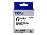 Epson LabelWorks LK-2WBN - etiketttejp - 1 kassett(er) - Rulle (0,6 cm x 9 m) C53S652003