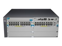 HPE Aruba 5406-44G-PoE+-2XG v2 zl - switch - 44 portar - Administrerad - rackmonterbar - med HP 5400 zl Switch Premium License J9533A#ABB