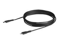 StarTech.com 2m tålig, svart USB-C till Blixtkabel - Hård, tålig aramifiber USB typ A till Blixtladdare/synkron strömsladd - Apple MFi-certifierad iPad/iPhone 12 - Lightning-kabel - Lightning / USB 2.0 - 2 m RUSBCLTMM2MB