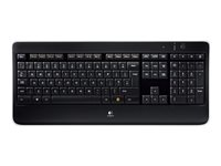 Logitech Wireless Illuminated Keyboard K800 - tangentbord - tysk Inmatningsenhet 920-002360