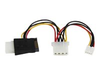StarTech.com LP4 to SATA Power Cable Adapter with Floppy Power (LP4SATAFMD) - strömadapter LP4SATAFMD