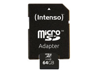 Intenso - flash-minneskort - 64 GB - microSDXC 3413490