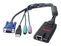 APC KVM PS/2 VM Server Module - förlängare för tangentbord/video/mus/USB - TAA-kompatibel KVM-PS2VM
