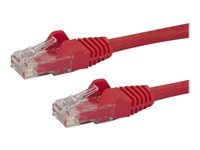 StarTech.com Cat6-patchkabel med hakfria RJ45-kontakter – 2 m, röd - patch-kabel - 2 m - röd N6PATC2MRD