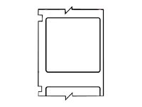 Brady PermaSleeve Wire Marking B-7642 - fodral - matt - 250 stk - 50.8 x 61.8 mm 2HX-1500-2-GY