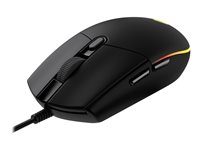 Logitech Gaming Mouse G203 LIGHTSYNC - mus - USB - svart 910-005796