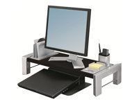 Fellowes Professional Series Flat Panel Workstation - ställ - för Bildskärm - svart, silver 8037401