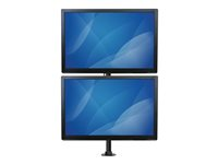 StarTech.com Dubbelskärmsfäste - vertikalt - stål monteringssats - för 2 monitorer - svart ARMDUALV
