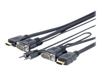 VivoLink Pro HDMI-kabel - HDMI/VGA/ljud - 3 m PROVGAHDMIFLY3