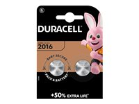 Duracell batteri - 2 x CR2016 - Li 203884