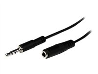 StarTech.com 1m Slim 3.5mm Stereo Extension Audio Cable - M/F - Mini stereo Extension - 3.5mm Extension - heaDPhone Ext cord (MU1MMFS) - ljudförlängningskabel - 1 m MU1MMFS