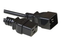 MicroConnect - strömkabel - IEC 60320 C19 till IEC 60320 C20 - 1 m PE141510