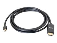C2G 10ft Mini DisplayPort Male to HDMI Male Passive Adapter Cable - 4K 30Hz - videokort - Mini DisplayPort / HDMI - 3.05 m 84437