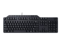 Dell KB-522 Wired Business Multimedia - Kit - tangentbord - AZERTY - fransk - svart Inmatningsenhet KB522-BK-FR