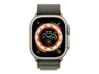 Apple Watch Ultra - titan - smart klocka med Alpine Loop - grön - 32 GB MQFP3FD/A