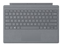 Microsoft Surface Pro Signature Type Cover - tangentbord - med pekdyna - Belgien franska - lätt kol Inmatningsenhet FFQ-00146