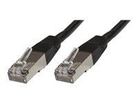MicroConnect nätverkskabel - 1 m - svart B-SFTP601S