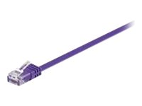 MicroConnect nätverkskabel - 2 m - lila V-UTP602P-FLAT