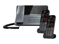 Gigaset Fusion FX800W PRO - trådlös telefon/VoIP-telefon - svarssysten med nummerpresentation - med 2 Gigaset SL800H Pro cordless handsets L36853-H3111-R101