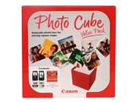 Canon PG-560/CL-561 Photo Value Pack - 2-pack - färg (cyan, magenta, gul), svartfärgad - original - blank - bläckbehållare / papperspaket 3713C007