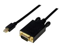 StarTech.com 15 ft Mini DisplayPort to VGA Adapter Cable - mDP to VGA Video Converter - Mini DP to VGA Cable for Mac/PC 1920x1200 - Black (MDP2VGAMM15B) - videokonverterare - svart MDP2VGAMM15B