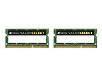 CORSAIR Value Select - DDR3L - sats - 16 GB: 2 x 8 GB - SO DIMM 204-pin - 1600 MHz / PC3-12800 - ej buffrad CMSO16GX3M2C1600C11